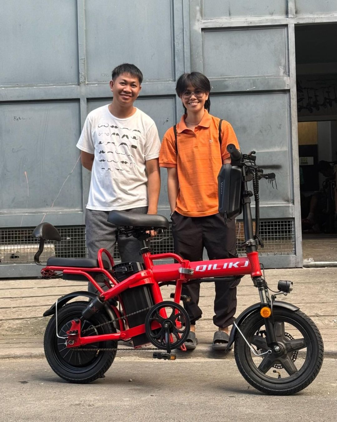 Picture from a Motur Electric Customer using Motur Bisikleta