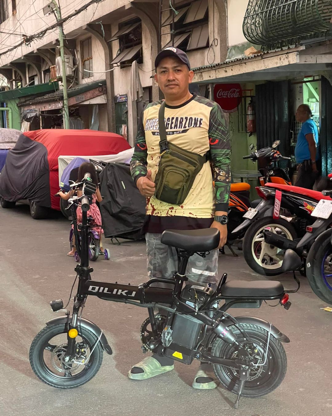 Picture from a Motur Electric Customer using Motur Bisikleta