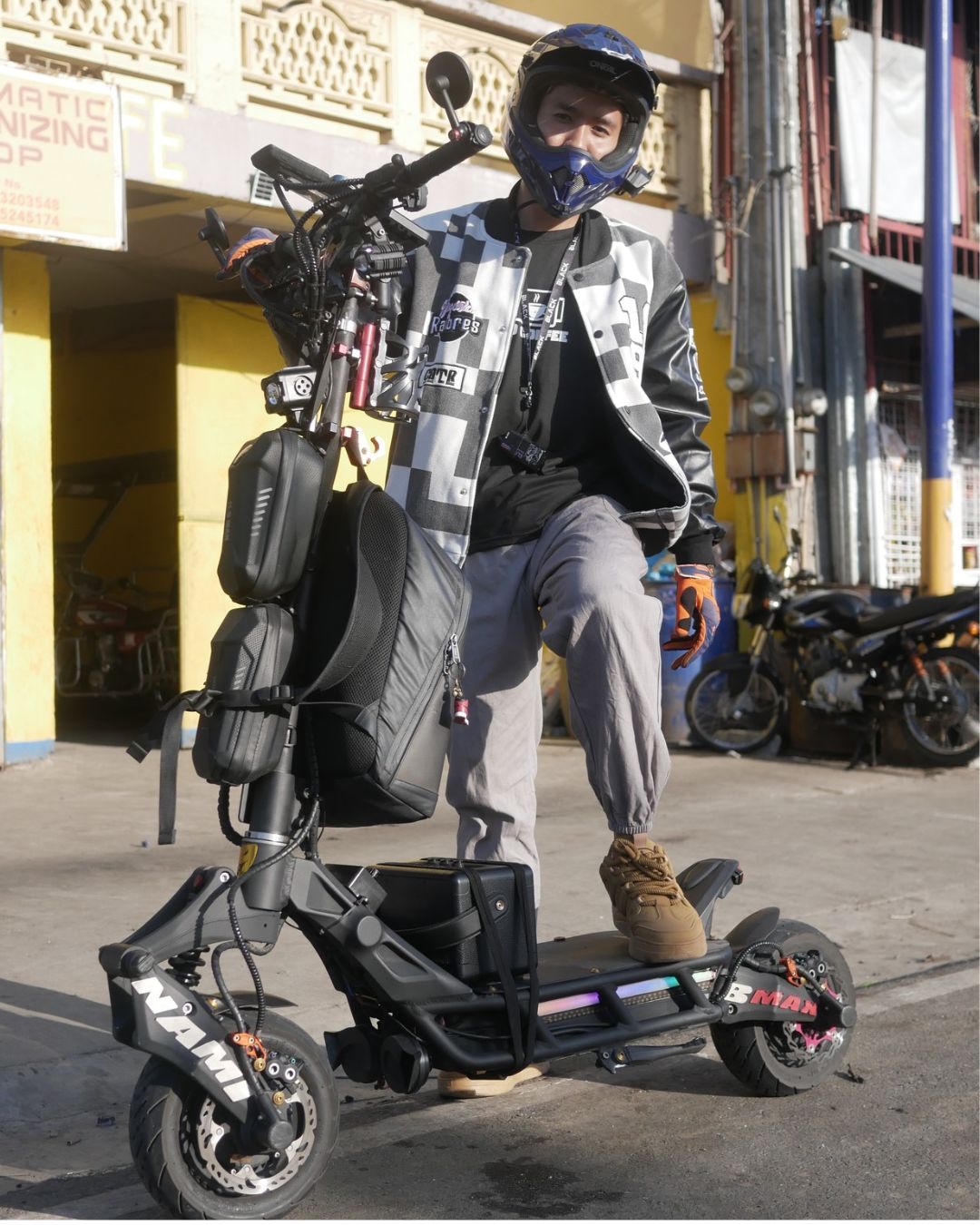 Picture from a Motur Electric Customer using Nami Blast Base